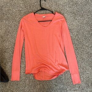 GAP Women's Coral Long Sleeve Blouse